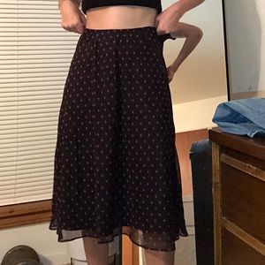 black and red diamond skirt